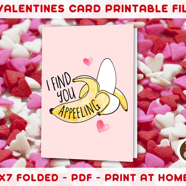 Funny Valentines card - digital file - print at home - funny printable valentines day card - funny valentine's - funny, corny, pun, digital