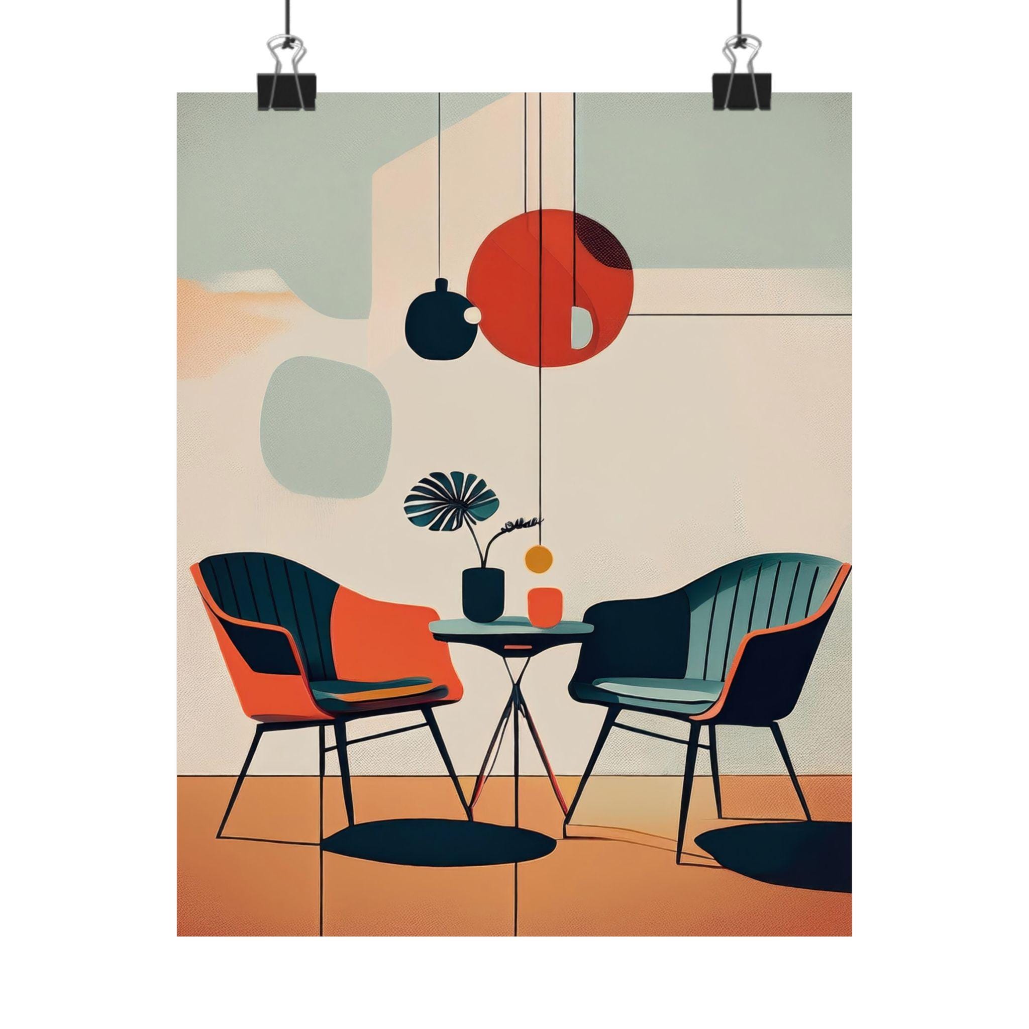 Danish Chair Poster - Etsy Danish Chair Poster - Etsy