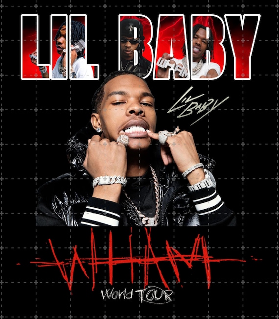 LIL BABY Wham World Tour 2025 T-shirt PNG Design: Bootleg Tee