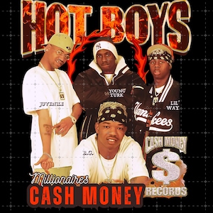Hot Boys png File, Lil Wayne Cash Money Millionaires Shirt, Bootleg Tee, Hot Boyz, big tymers , BG, Juvenile, Turk, digital download