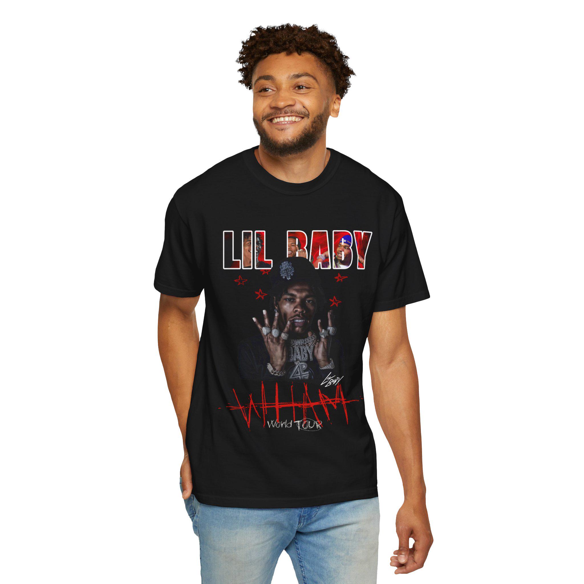 Lil Baby Wham World Tour T-shirt PNG Design: Bootleg Tee (digital
