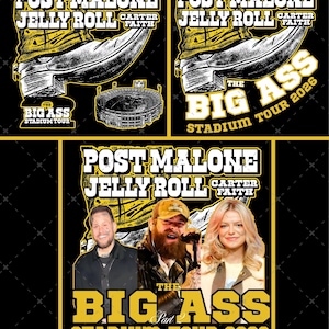 Camiseta de la gira Jelly Roll 2026 de Post Malone (descarga digital)