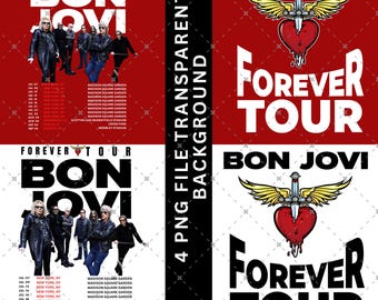 BON JOVI PNG Design Forever Tour Digital Download and Ready to