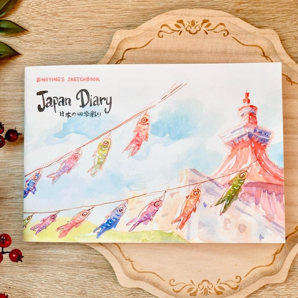 Japan Diary Travel Sketchbook - Watercolor Art Zine