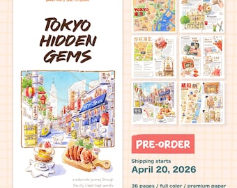 RESERVA ANTICIPADA: Joyas Ocultas de Tokio - Fanzine de Arte en Acuarela