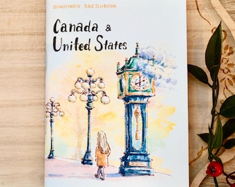 Album da viaggio in Canada e Stati Uniti - Rivista di arte ad acquerello