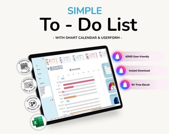 Task Tracker Excel Template: Project Management Spreadsheet (Digital Download, PDF Bonus eBook)