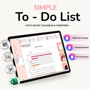 Plantilla de Excel para el seguimiento de tareas: Lista de tareas de gestión de proyectos (descarga digital, .xlsx y guía adicional en PDF)