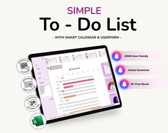 Task Tracker Excel Template: Project Management Spreadsheet (Digital Download, PDF Bonus eBook)