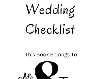 Wedding Checklist Planner - Printable PDF, Minimalist Wedding Organizer, Wedding Planning Template, Budget Tracker, Guest List.