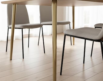 Zestaw 4 nowoczesnych metalowych nóg stołowych, meble w stylu industrialnym i minimalistycznym