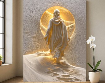 Lienzo de arte de pared cristiano con inspiración espiritual para el hogar