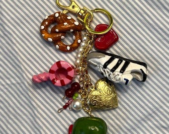 Handmade Clay Charm Keychain | Charm Keychain | Clay Charm Pendants | Bag Charm | Hand-made Clay Charms | Sambas