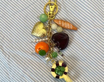 Handmade Clay Charm Keychain | Charm Keychain | Clay Charm Pendants | Bag Charm | Hand-made Clay Charms | Clay Charm | Matcha Lover