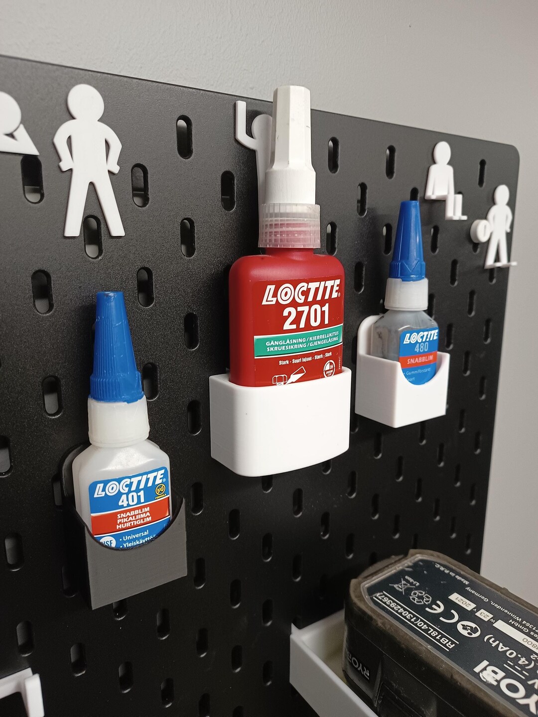 loctite-holder-for-ikea-sk-dis-pegboard-storage-etsy