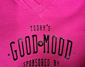 Gute Laune Musik Pink T Shirt Gr.L