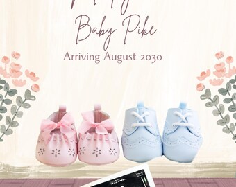 Birth Announcement, Pregnancy Announcement, baby News