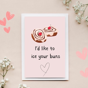 Bearbeitbare digitale Karte zum Valentinstag von Iced Buns