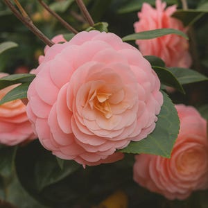 Pink Perfection Camellia Japonica: Live Evergreen Flowering Shrub