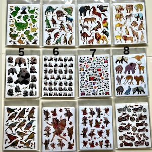 Stickerbögen Tiere, Feen/Elfen, Mortorrädern