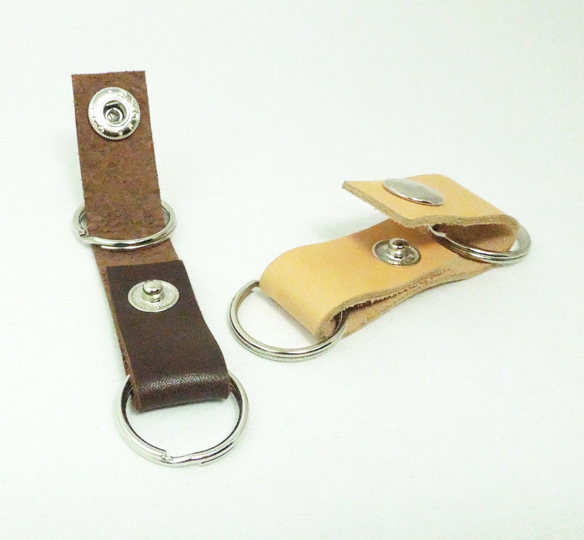 Leather Valet Keychain Key Ring Key Fob Father's Day Etsy