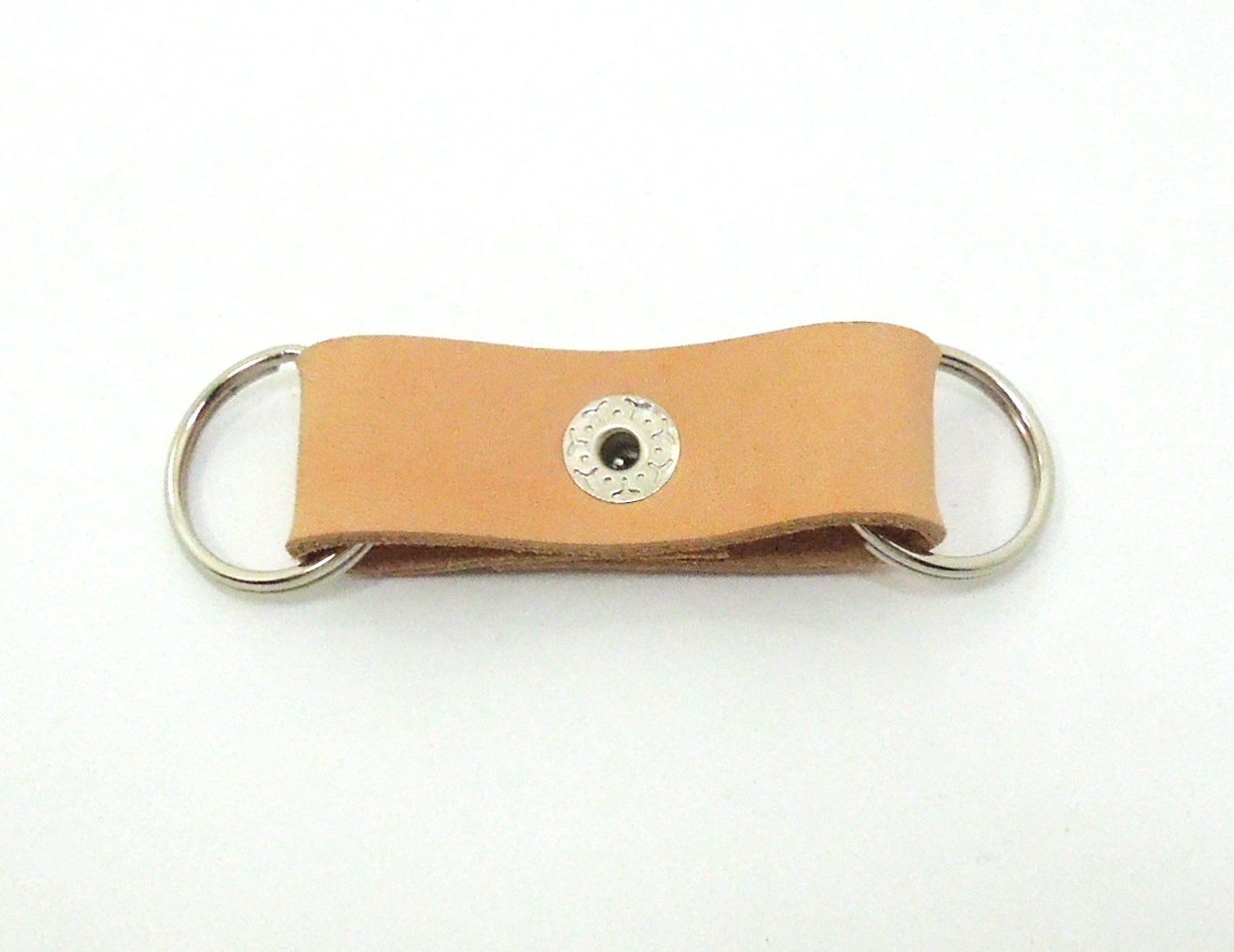 Leather Valet Keychain Key Ring Key Fob Father's Day Etsy
