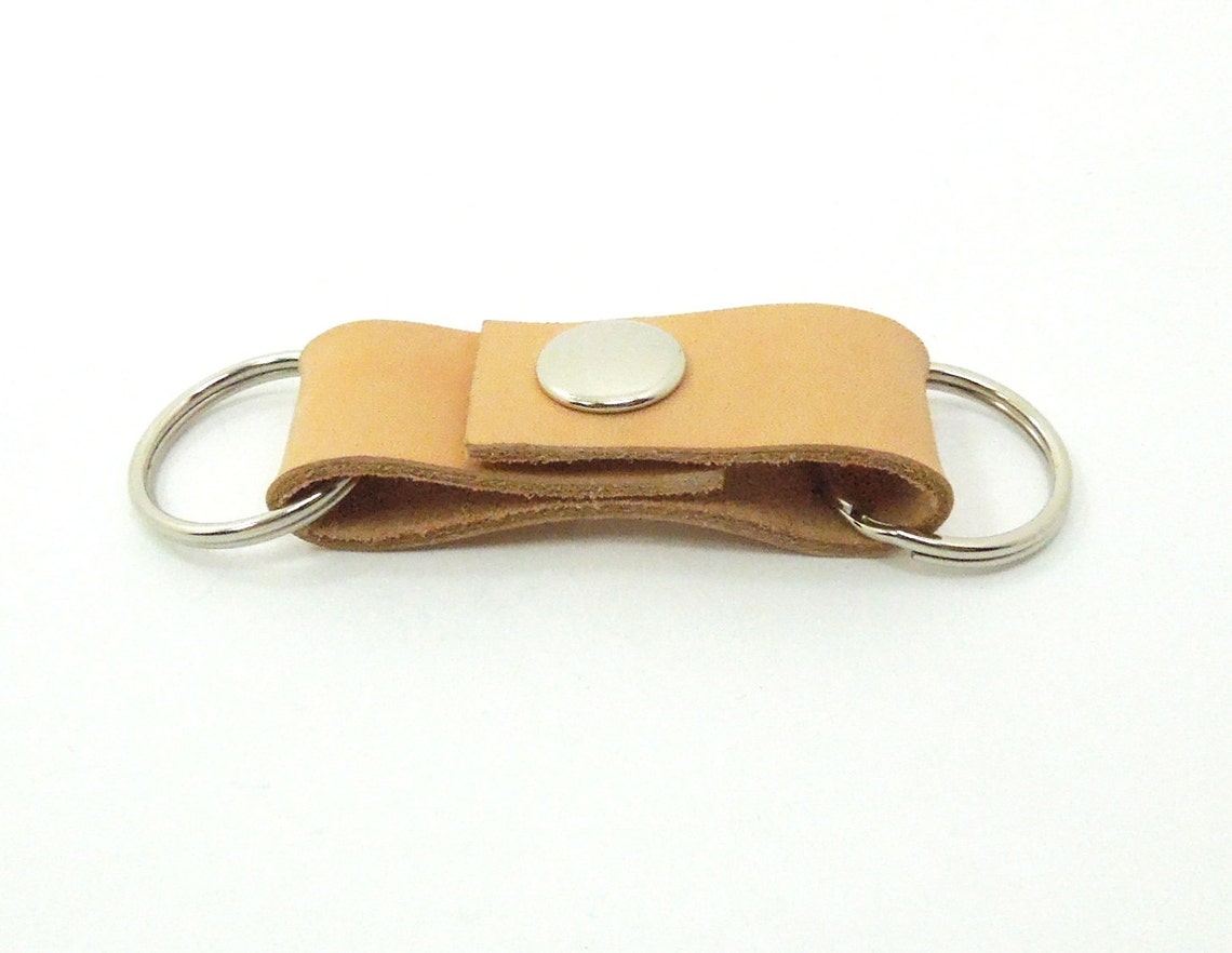 Leather Valet Keychain Key Ring Key Fob Father's Day Etsy
