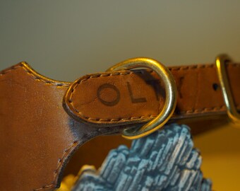 Lederhalsband ""Vintage Westen"""