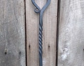 Hand Forged Fireplace Poker With Twists