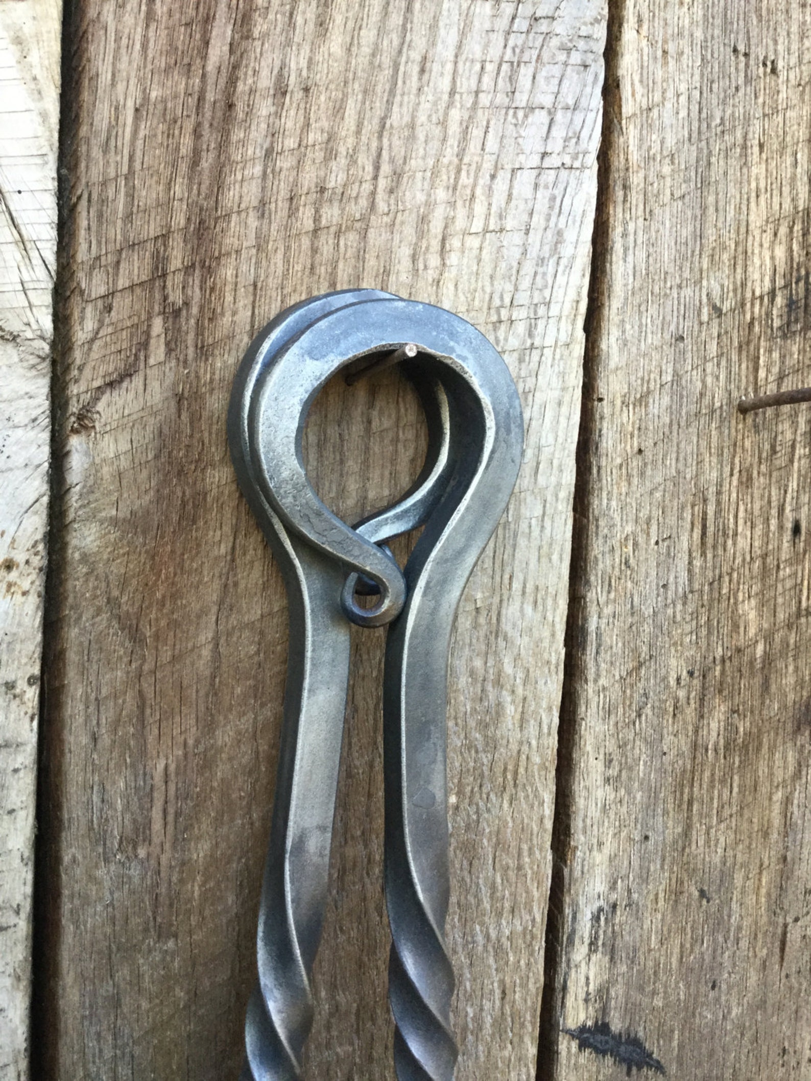 Fireplace tongs Hand fireplace tongs with twists. Etsy