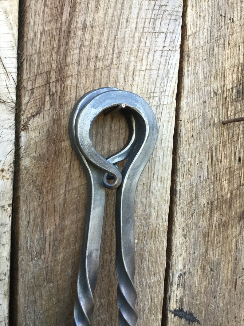 Fireplace tongs Hand fireplace tongs with twists. Etsy