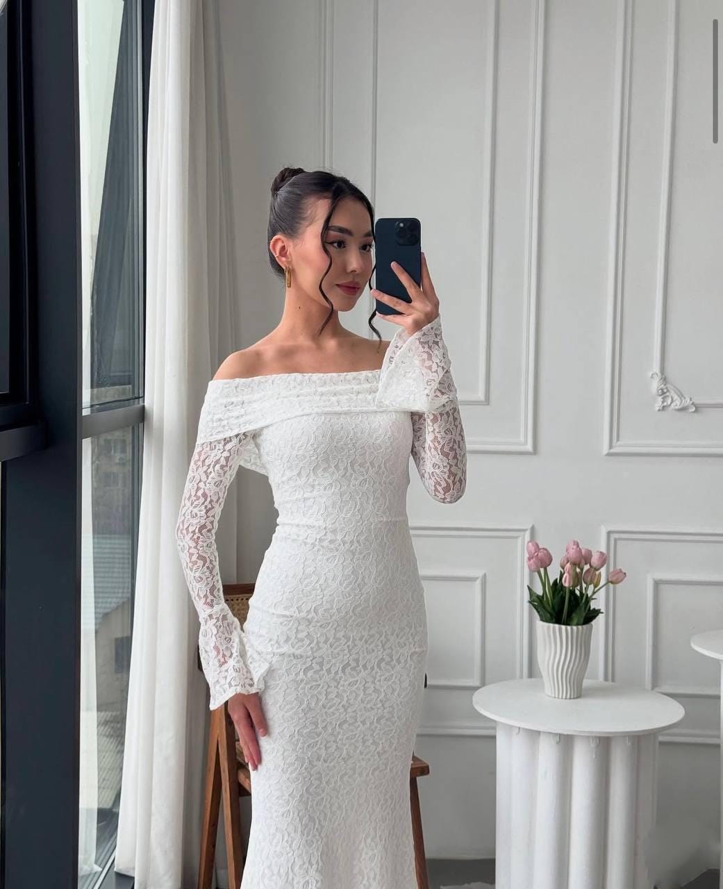 Guipure Lace Maxi Dress: Off-shoulder Wedding, Photoshoot Gown, Luxury  Evening Dress for Bride or Bridesmaid, Prom, Engagement,special Event - Etsy