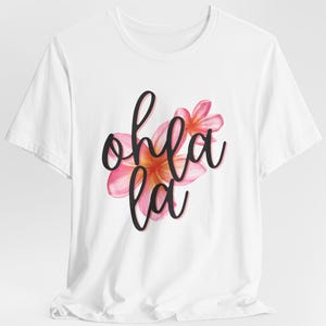 Oh La La Floral T-Shirt: Feminine Street Style Top