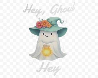 Halloween, Cute Ghost PNG, Spooky Season, Trendy Shirt Design, Halloween Clip Art, Instant Download, Sublimation
