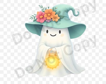 Halloween PNG, sött spöke, digital PNG, läskig säsong, trendig skjorta, Halloween-clipart, direktnedladdning, sommar-PNG, sublimering