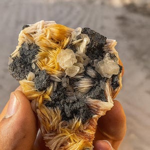 Cerussit Kristall – Mine Les Dalles, Mibladen, Marokko