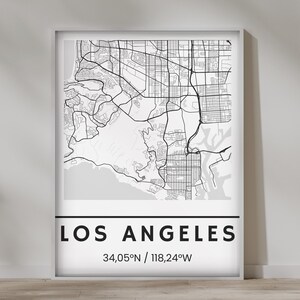 Los Angeles Map Poster