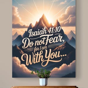 Isaiah 41:10 Scripture Art | Christian Home Decor (Digital Download)