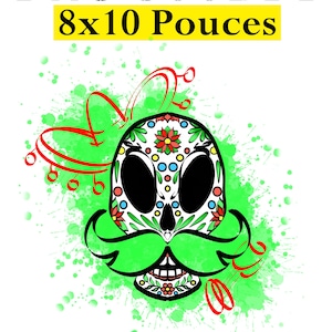 Sugar Skull Illustration / Día de los Muertos / Mexican Skull / PNG