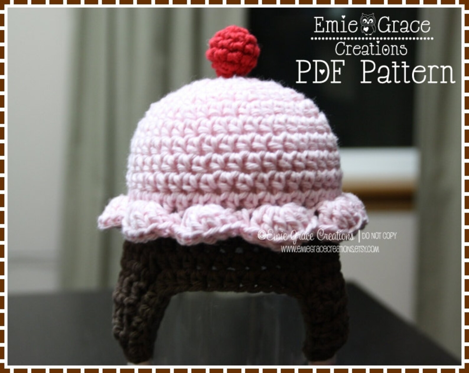 Crochet Cupcake Hat Pattern Birthday Party Hat LIL' Etsy