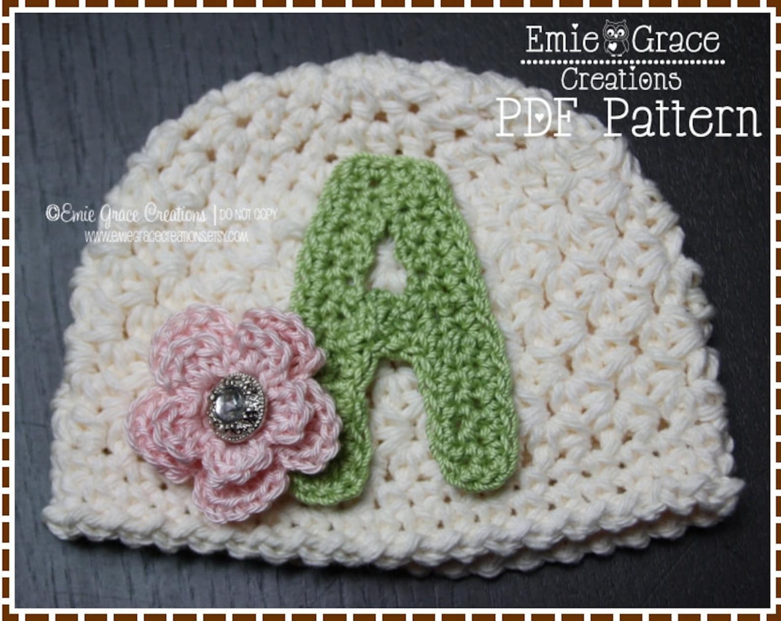MONOGRAM Crochet Pattern FULL ALPHABET Etsy