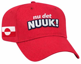 Nu det Nuuk! Hat - bestickte Make America Go Away Grönlandmütze