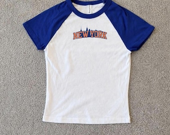 New York Damen Baby geripptes T-Shirt Basketball Playoffs Baby geripptes T-Shirt NY New York City