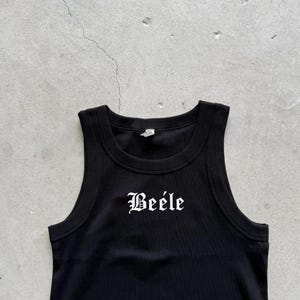 Beele Tank top Embroidered black merch music concert