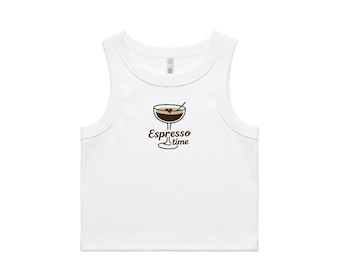 Expresso Martini Lover Besticktes Schwergewichts-Tanktop Baby-Rippenpanzer
