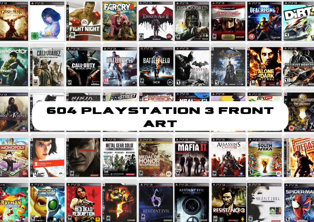 604 Playstation 3 Front Art - Etsy