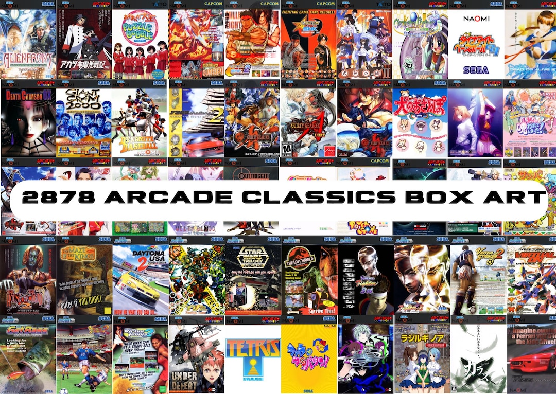 2878 Digital Arcade Classics Cover Art, PNG Bundle, Cool, Nostalgic ...