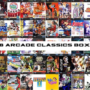 2878 digitala arkadklassikeromslag, PNG-paket, cool, nostalgisk, digital grafisk clipart, klassiska spel, direktnedladdning