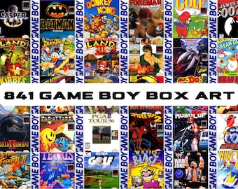 841 Digital Nintendo Game Boy Box Art, PNG-paket, Cool, Nostalgisk, Digital Grafisk Clipart, Klassiska Spel, Direkt Nedladdning