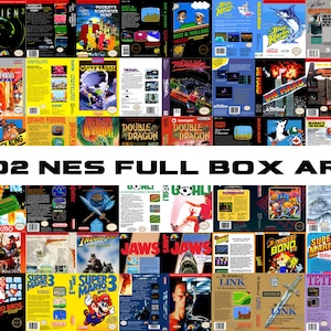 902 High Quality Digital Nintendo NES FULL Box Cover Art, PNG Bundle, Cool, Nostalgic, Digital Graphic Clipart, Classics, Instant Download